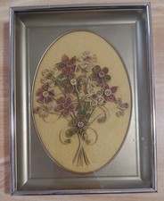 Vintage quilled flower for sale  Milwaukee