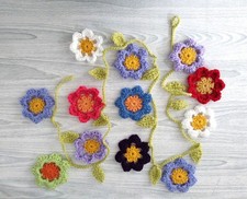 Crochet flowers leaves for sale  WITNEY