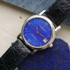 Ulysse Nardin San Marco 133-88-9 esmalte azul aço inoxidável automático década de 1990 comprar usado  Enviando para Brazil