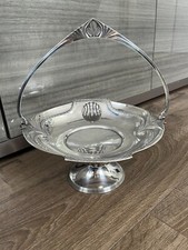 Linda cesta de frutas folheada a prata estilo Art Nouveau vintage WMF, usado comprar usado  Enviando para Brazil
