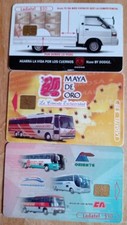 3 cartões telefônicos. Uma van de transporte. TREINADOR MAYA DE ORO. & 3 TREINADORES. ALGUMAS MARCAS DA U comprar usado  Enviando para Brazil