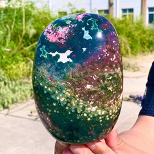 3,89 lb Piedra Natural Azul Venas Cristal Cuarzo Esfera Bola Piedra Curativa segunda mano  Embacar hacia Mexico