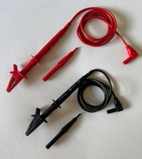 Cable de prueba, clips y sondas 600V CATIII fusionado rojo/negro. segunda mano  Embacar hacia Mexico