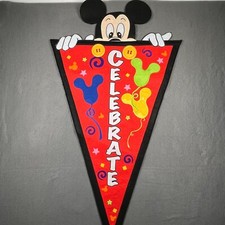 Mickey Mouse Celebrate Pennant Decoração de Parede Decoração de Festa Disney 42 Polegadas comprar usado  Enviando para Brazil