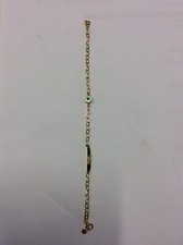 Pulseira infantil grega de ouro 14k (585) com olho azul  comprar usado  Enviando para Brazil
