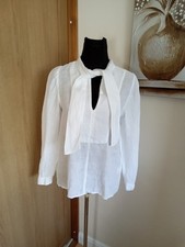 Zara white linen for sale  LEEDS