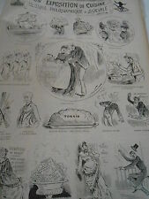Caricature 1888 exposition d'occasion  La Verpillière