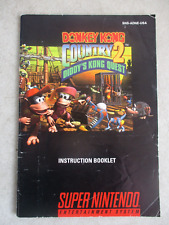 SUPER NINTENDO DONKEY KONG COUNTRY 2 MANUAL DE INSTRUÇÕES ORIGINAL comprar usado  Enviando para Brazil