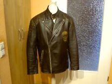Skull lederjacke totenkopf gebraucht kaufen  Uelzen