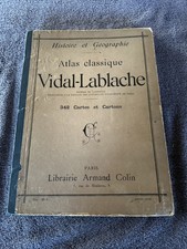 Atlas classique vidal d'occasion  Avallon