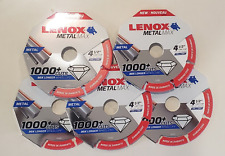 Usado, Lote de 5 rodas Lenox Tools Metal Max corte 4-1/2" diâmetro x 7/8" mandril 1972921 comprar usado  Enviando para Brazil