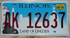 Targa illinois originale usato  Biella