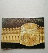 Booklet rolex oyster usato  Valvestino