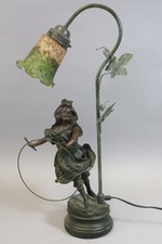 Tischlampe figurenlampe mädch gebraucht kaufen  Stadtbergen