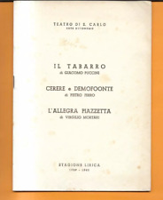 Libretto opera tabarro usato  Santa Maria a Vico