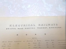 1893 birmingham tramway for sale  ABERYSTWYTH