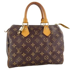 Bolsa de mão Louis Vuitton monograma Speedy 25 couro tecido marrom 3593 comprar usado Bolsa de mão Louis Vuitton monograma Speedy 25 couro tecido marrom 3593 comprar usado  Enviando para Brazil