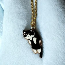 Tuxedo cat necklace for sale  Bakersfield