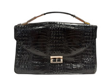 Vintage black crocodile for sale  RUGBY