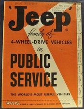 1955 Willys Jeep Brochura CJ-5 3B Estação Universal Vagão Pickup Caminhão de Bombeiros comprar usado  Enviando para Brazil