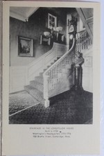 Usado, Cartão postal antigo vintage Massachusetts MA Cambridge Longfellow House Staircase comprar usado  Enviando para Brazil