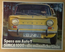 Simca 1000 männliche gebraucht kaufen  Eppelborn