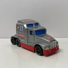 1996 Hot Wheels escala 1/64 prata solta Kenworth T600 caminhões de corrida 76 Big Rig, usado comprar usado  Enviando para Brazil