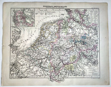 Litho landkarte nordwest gebraucht kaufen  Neugersdorf