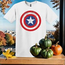 Camiseta unissex masculina feminina Marvel Captain America Shield SY502 comprar usado  Enviando para Brazil