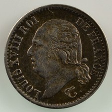 1822 B (Rouen)  TTB+/SUP Monnaies fran�aises 1793-1959 1/4 Franc G.352  Louis XV comprar usado  Enviando para Brazil