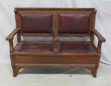 Antique oak leather for sale  Mcminnville