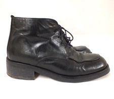 Saxone black leather for sale  IPSWICH