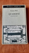 Simone weil quaderni usato  Ziano Piacentino