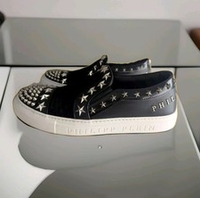 Tênis PHILIPP PLEIN Spyke Stud Star couro veludo tênis tênis 41, usado comprar usado  Enviando para Brazil