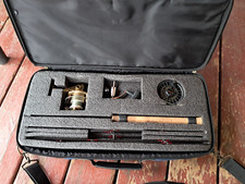 Kit de viagem Cabelas: vara, carretel e shimano 2000 fd o.f. carretéis em estojo de transporte comprar usado  Enviando para Brazil