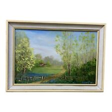 Vintage landscape oil for sale  BUDE