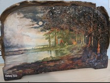 Veleiros, fogueiras e tendas vintage de arte americana, usado comprar usado  Enviando para Brazil