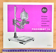 Brochure leitz focomat for sale  UK