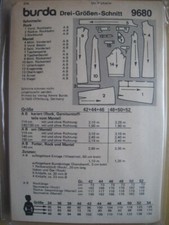 Burda 9680 schnittmuster gebraucht kaufen  Trossingen