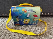 2001 Bob Esponja Calça Quadrada Funcionário do Mês Cúpula de Lata Lancheira Vintage, usado comprar usado  Enviando para Brazil