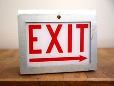 Vintage glass exit for sale  Decatur