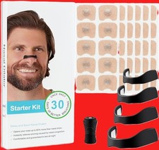 Premier Dilatador Nasal Starter Kit, Auxílio Respiratório para Sono e Esporte (Preto, 30 dias) comprar usado  Enviando para Brazil