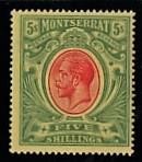 Montserrat.1914. red green for sale  BRISTOL
