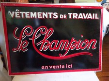 Plaque publicitaire tôle d'occasion  Les Lilas