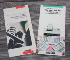 1991 Olivetti calculadora de mesa computador livreto publicitário logotipos 902 comprar usado  Enviando para Brazil