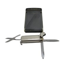 Cuchillo y tijeras de acero inoxidable KOWELL MULTI ENCENDEDOR con estuche hecho en Corea segunda mano  Embacar hacia Mexico