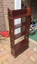 Dark wood bookcase for sale  SHREWSBURY