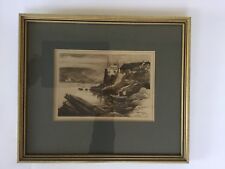 Dartmouth castle etching for sale  TOTNES