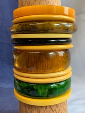Vtg bakelite bangle d'occasion  Expédié en Belgium