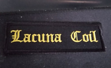 Bobina bordada Lacuna gótica, metal, metal progressivo metal ouro patch 1,5x4,5" comprar usado  Enviando para Brazil